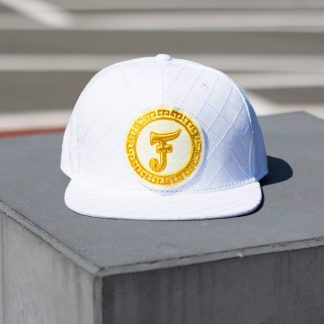 Snapback, White Pattern, Medium Logo