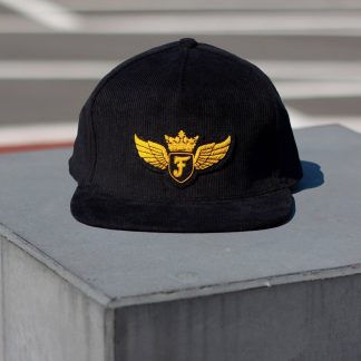 Snapback, Black Corderoy, Small Logo