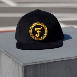 Snapback, Black Corderoy, Medium Logo